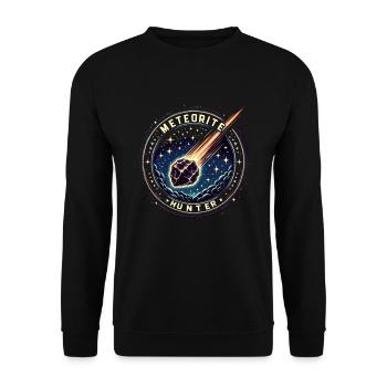 Geology Stone Hunt Agate Hunter Stone Collecting - Unisex Sweatshirt - black - Front - Alina (178cm) & Michal (187cm)