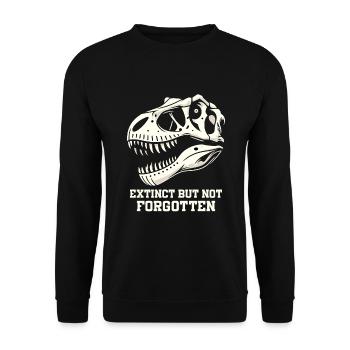 Fossil Hunter, Fossil Hunter, Paleontologist - Unisex Sweatshirt - black - Front - Alina (178cm) & Michal (187cm)