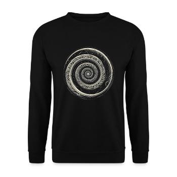 Pétroglyphe Art rupestre ancien Rock dessin indien - Sweat-shirt Unisexe - noir - Devant - Alina (178cm) & Michal (187cm)