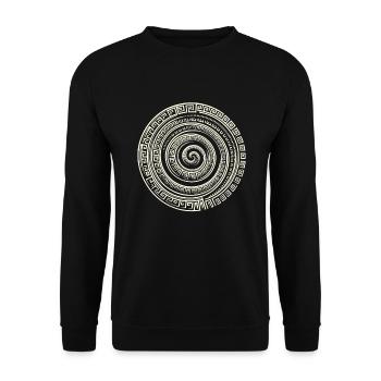 Petroglyph Rock Art Ancient Rock Drawing Indian - Unisex Sweatshirt - black - Front - Alina (178cm) & Michal (187cm)