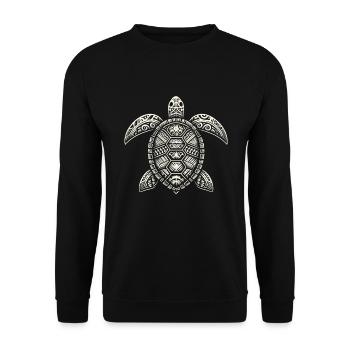 Petroglyph Rock Art Ancient Rock Drawing Indian - Unisex Sweatshirt - black - Front - Alina (178cm) & Michal (187cm)