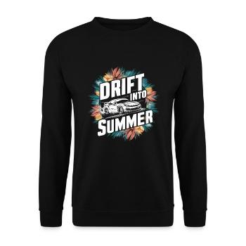 Course de drift automobile, dérive de sport automobile de voiture de course - Sweat-shirt Unisexe - noir - Devant - Alina (178cm) & Michal (187cm)