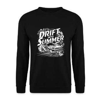Course de drift automobile, dérive de sport automobile de voiture de course - Sweat-shirt Unisexe - noir - Devant - Alina (178cm) & Michal (187cm)