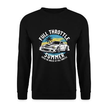 Course de drift automobile, dérive de sport automobile de voiture de course - Sweat-shirt Unisexe - noir - Devant - Alina (178cm) & Michal (187cm)