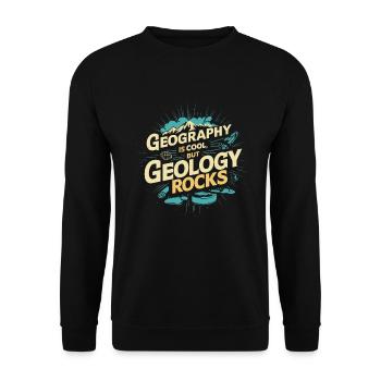 Geologie-steinjagd Achat-jäger-steinsammeln - Unisex Pullover - Schwarz - Vorne - Alina (178cm) & Michal (187cm)