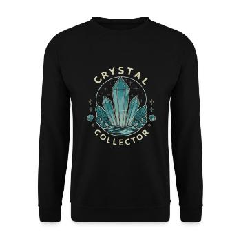Geology Stone Hunt Agate Hunter Stone Collecting - Unisex Sweatshirt - black - Front - Alina (178cm) & Michal (187cm)