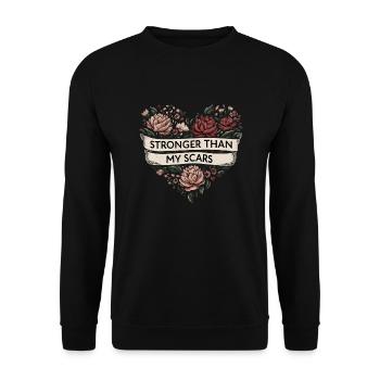 Hystérectomie pour restaurer la - Sweat-shirt Unisexe - noir - Devant - Alina (178cm) & Michal (187cm)