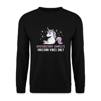 Hystérectomie pour restaurer la - Sweat-shirt Unisexe - noir - Devant - Alina (178cm) & Michal (187cm)