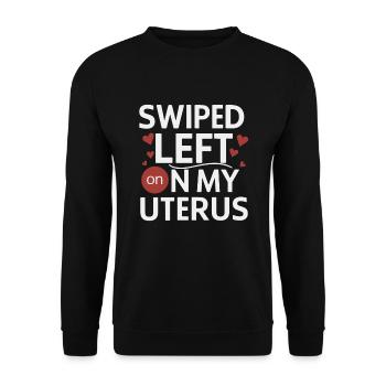 Hystérectomie pour restaurer la - Sweat-shirt Unisexe - noir - Devant - Alina (178cm) & Michal (187cm)
