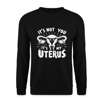 Hystérectomie pour restaurer la - Sweat-shirt Unisexe - noir - Devant - Alina (178cm) & Michal (187cm)