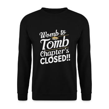 Hystérectomie pour restaurer la - Sweat-shirt Unisexe - noir - Devant - Alina (178cm) & Michal (187cm)