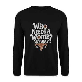 Hystérectomie pour restaurer la - Sweat-shirt Unisexe - noir - Devant - Alina (178cm) & Michal (187cm)