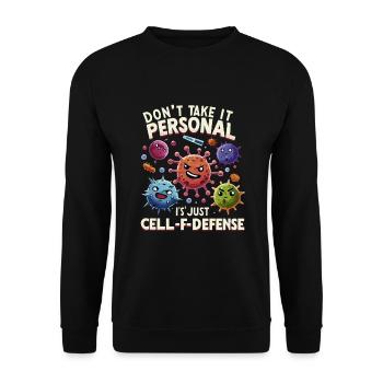 Microbiologist Microbiology Lab Staph Biology - Unisex Sweatshirt - black - Front - Alina (178cm) & Michal (187cm)