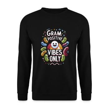 Microbiologist Microbiology Lab Staph Biology - Unisex Sweatshirt - black - Front - Alina (178cm) & Michal (187cm)