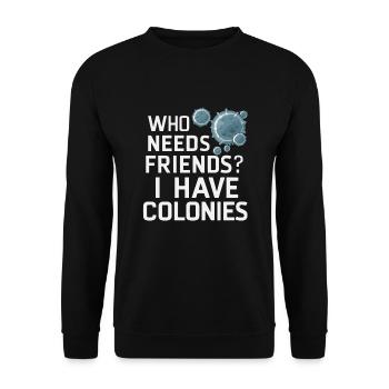Microbiologist Microbiology Lab Staph Biology - Unisex Sweatshirt - black - Front - Alina (178cm) & Michal (187cm)