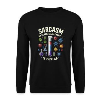 Microbiologist Microbiology Lab Staph Biology - Unisex Sweatshirt - black - Front - Alina (178cm) & Michal (187cm)
