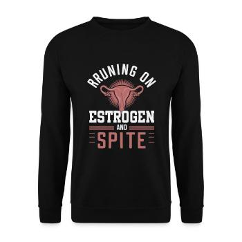 Hystérectomie pour restaurer la - Sweat-shirt Unisexe - noir - Devant - Alina (178cm) & Michal (187cm)