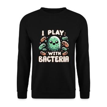 Microbiologist Microbiology Lab Staph Biology - Unisex Sweatshirt - black - Front - Alina (178cm) & Michal (187cm)
