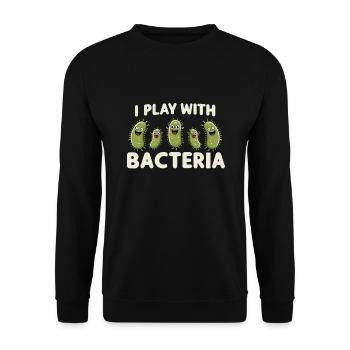 Microbiologiste Microbiologie Laboratoire Biologie des staphylocoques - Sweat-shirt Unisexe - noir - Devant - Alina (178cm) & Michal (187cm)