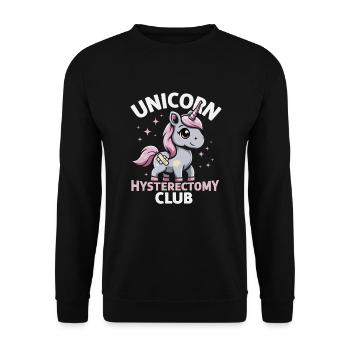 Hystérectomie pour restaurer la - Sweat-shirt Unisexe - noir - Devant - Alina (178cm) & Michal (187cm)