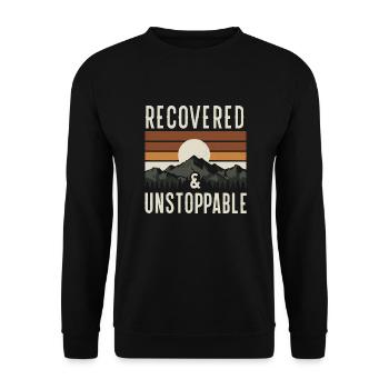 Hystérectomie pour restaurer la - Sweat-shirt Unisexe - noir - Devant - Alina (178cm) & Michal (187cm)