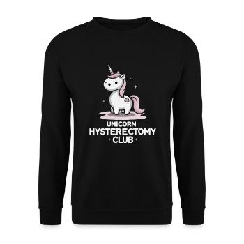 Hystérectomie pour restaurer la - Sweat-shirt Unisexe - noir - Devant - Alina (178cm) & Michal (187cm)
