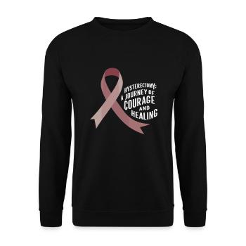 Hystérectomie pour restaurer la - Sweat-shirt Unisexe - noir - Devant - Alina (178cm) & Michal (187cm)