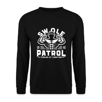 Bodybuilding, Powerlifting, Weightlifting, Fitness - Unisex Sweatshirt - black - Front - Alina (178cm) & Michal (187cm)