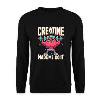 Bodybuilding, Powerlifting, Weightlifting, Fitness - Unisex Sweatshirt - black - Front - Alina (178cm) & Michal (187cm)