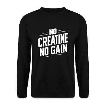 Bodybuilding, Powerlifting, Weightlifting, Fitness - Unisex Sweatshirt - black - Front - Alina (178cm) & Michal (187cm)
