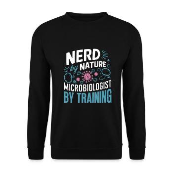 Microbiologist Microbiology Lab Staph Biology - Unisex Sweatshirt - black - Front - Alina (178cm) & Michal (187cm)