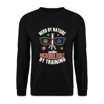 Microbiologist Microbiology Lab Staph Biology - Unisex Sweatshirt - black - Front - Alina (178cm) & Michal (187cm)