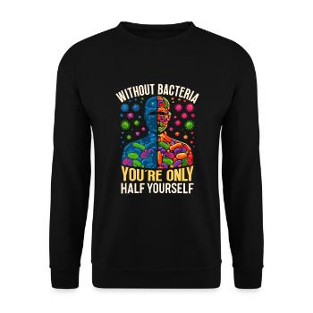Microbiologiste Microbiologie Laboratoire Biologie des staphylocoques - Sweat-shirt Unisexe - noir - Devant - Alina (178cm) & Michal (187cm)