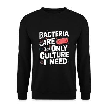 Microbiologiste Microbiologie Laboratoire Biologie des staphylocoques - Sweat-shirt Unisexe - noir - Devant - Alina (178cm) & Michal (187cm)