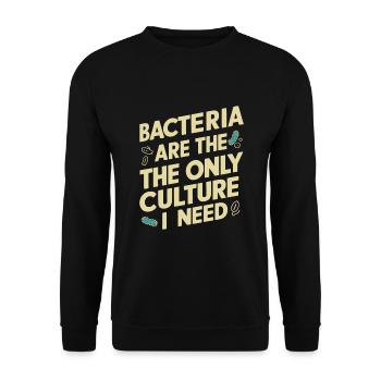 Microbiologist Microbiology Lab Staph Biology - Unisex Pullover - Schwarz - Vorne - Alina (178cm) & Michal (187cm)