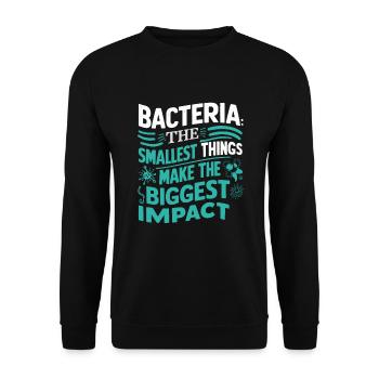 Microbiologiste Microbiologie Laboratoire Biologie des staphylocoques - Sweat-shirt Unisexe - noir - Devant - Alina (178cm) & Michal (187cm)