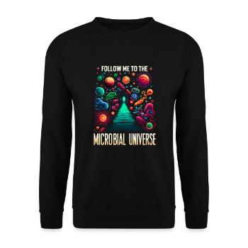 Microbiologist Microbiology Lab Staph Biology - Unisex Pullover - Schwarz - Vorne - Alina (178cm) & Michal (187cm)