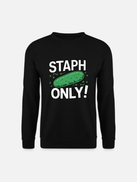 Microbiologist Microbiology Lab Staph Biology - Unisex Pullover - Schwarz