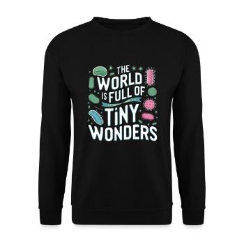Microbiologist Microbiology Lab Staph Biology - Unisex Sweatshirt - black - Front - Alina (178cm) & Michal (187cm)
