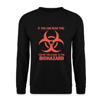Microbiologiste Microbiologie Laboratoire Biologie des staphylocoques - Sweat-shirt Unisexe - noir - Devant - Alina (178cm) & Michal (187cm)