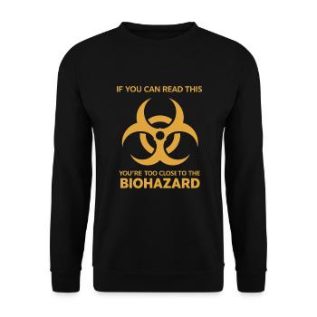 Microbiologiste Microbiologie Laboratoire Biologie des staphylocoques - Sweat-shirt Unisexe - noir - Devant - Alina (178cm) & Michal (187cm)