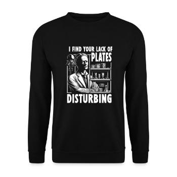 Microbiologist Microbiology Lab Staph Biology - Unisex Pullover - Schwarz - Vorne - Alina (178cm) & Michal (187cm)