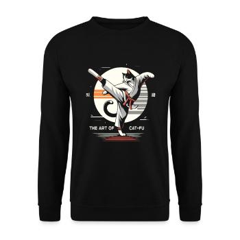 Kung Fu Chinese Kung Fu Asian Kung Fu - Unisex Sweatshirt - black - Front - Alina (178cm) & Michal (187cm)