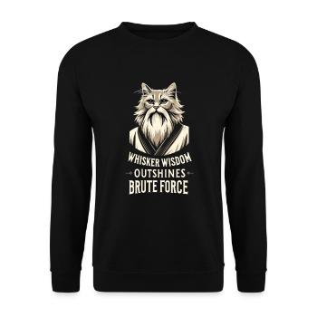Kung Fu Chinese Kung Fu Asian Kung Fu - Unisex Sweatshirt - black - Front - Alina (178cm) & Michal (187cm)