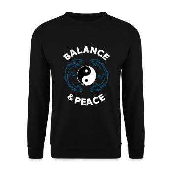 Kung Fu Chinese Kung Fu Asian Kung Fu - Unisex Sweatshirt - black - Front - Alina (178cm) & Michal (187cm)