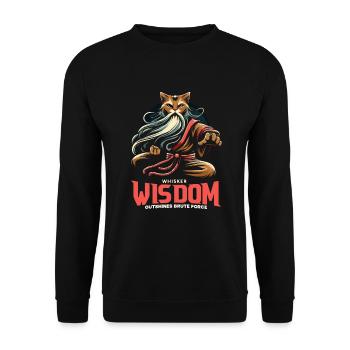 Kung Fu Chinese Kung Fu Asian Kung Fu - Unisex Sweatshirt - black - Front - Alina (178cm) & Michal (187cm)