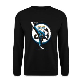 Kung Fu Chinesisches Kung Fu Asiatisches Kung Fu - Unisex Pullover - Schwarz - Vorne - Alina (178cm) & Michal (187cm)
