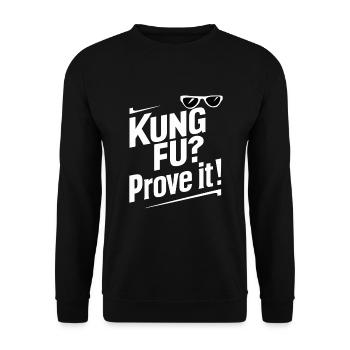 Kung Fu Chinesisches Kung Fu Asiatisches Kung Fu - Unisex Pullover - Schwarz - Vorne - Alina (178cm) & Michal (187cm)