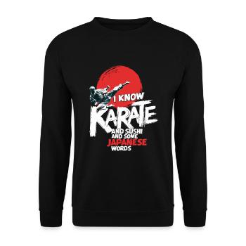 Kung Fu Chinesisches Kung Fu Asiatisches Kung Fu - Unisex Pullover - Schwarz - Vorne - Alina (178cm) & Michal (187cm)