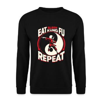 Kung Fu Chinesisches Kung Fu Asiatisches Kung Fu - Unisex Pullover - Schwarz - Vorne - Alina (178cm) & Michal (187cm)
